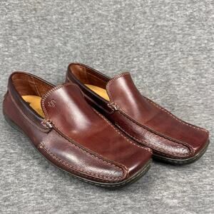 Donald Pliner Eiver Driving Loafers Men’s 10 Leather Brown Casual Slip-On